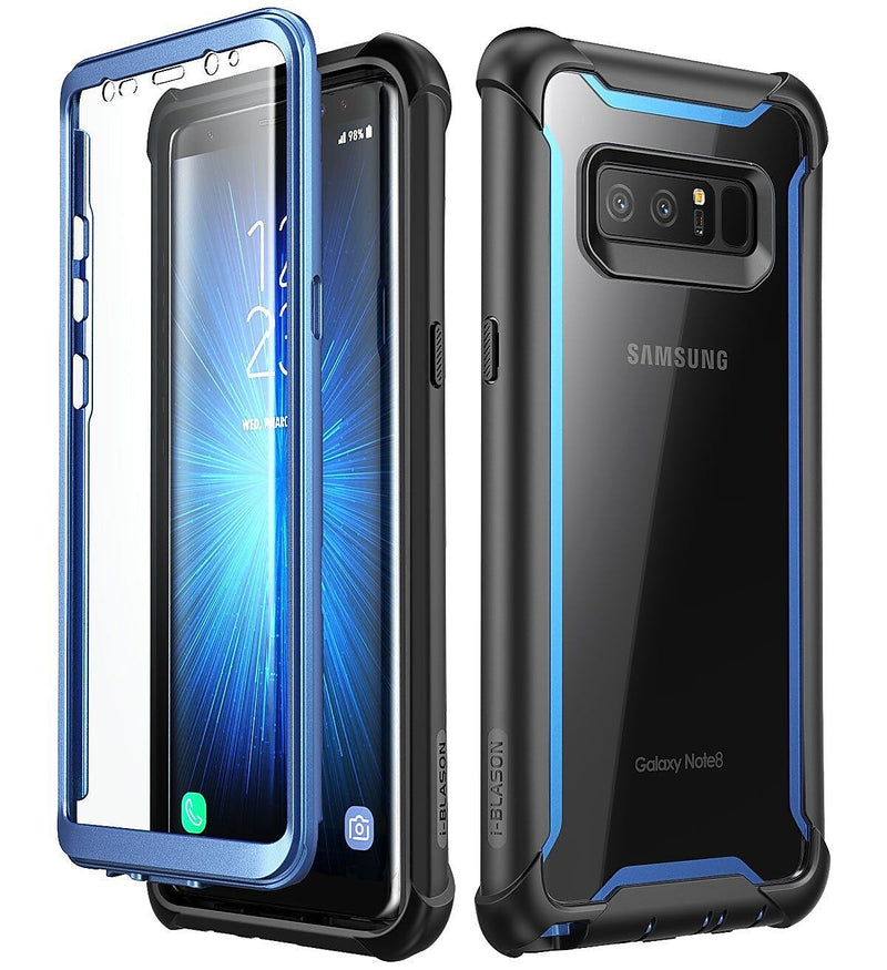 i-Blason Ares Series hybrid Case for Samsung Galaxy Note 8, Black/Blue (B-NOT8-ARS-B/BE)