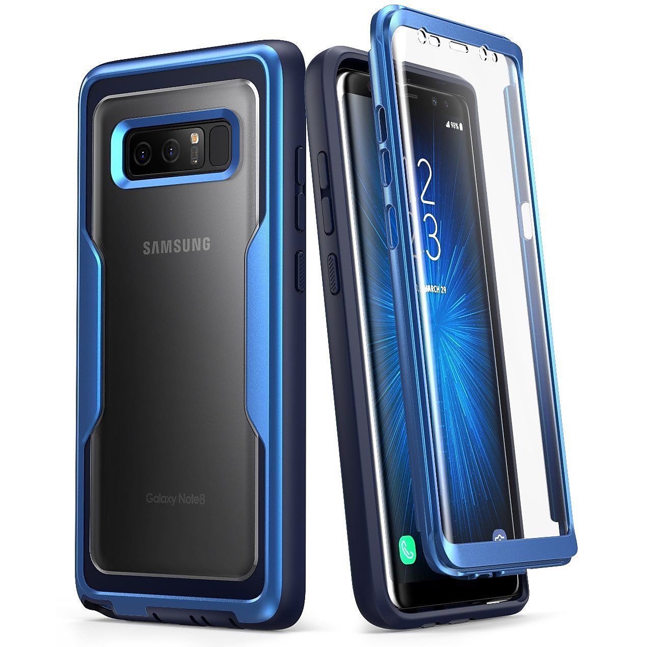 i-Blason Magma Series Case for Samsung Galaxy Note 8, Metallic Blue (BNOTE-8-MAGM-MB)