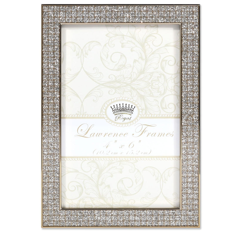 Lawrence Frames 4"W x 6"H Turner Gold and Glitter Metal Picture Frame (702446)