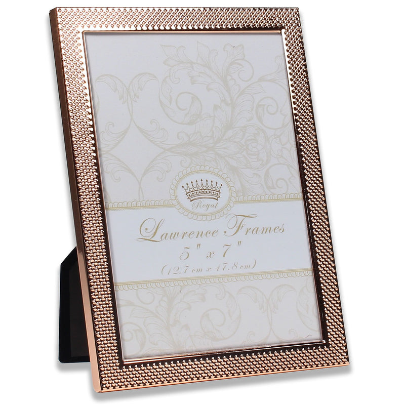 Lawrence Frames 5"W x 7"H Fawn Pin Dot Pattern Copper Picture Frame (702557)
