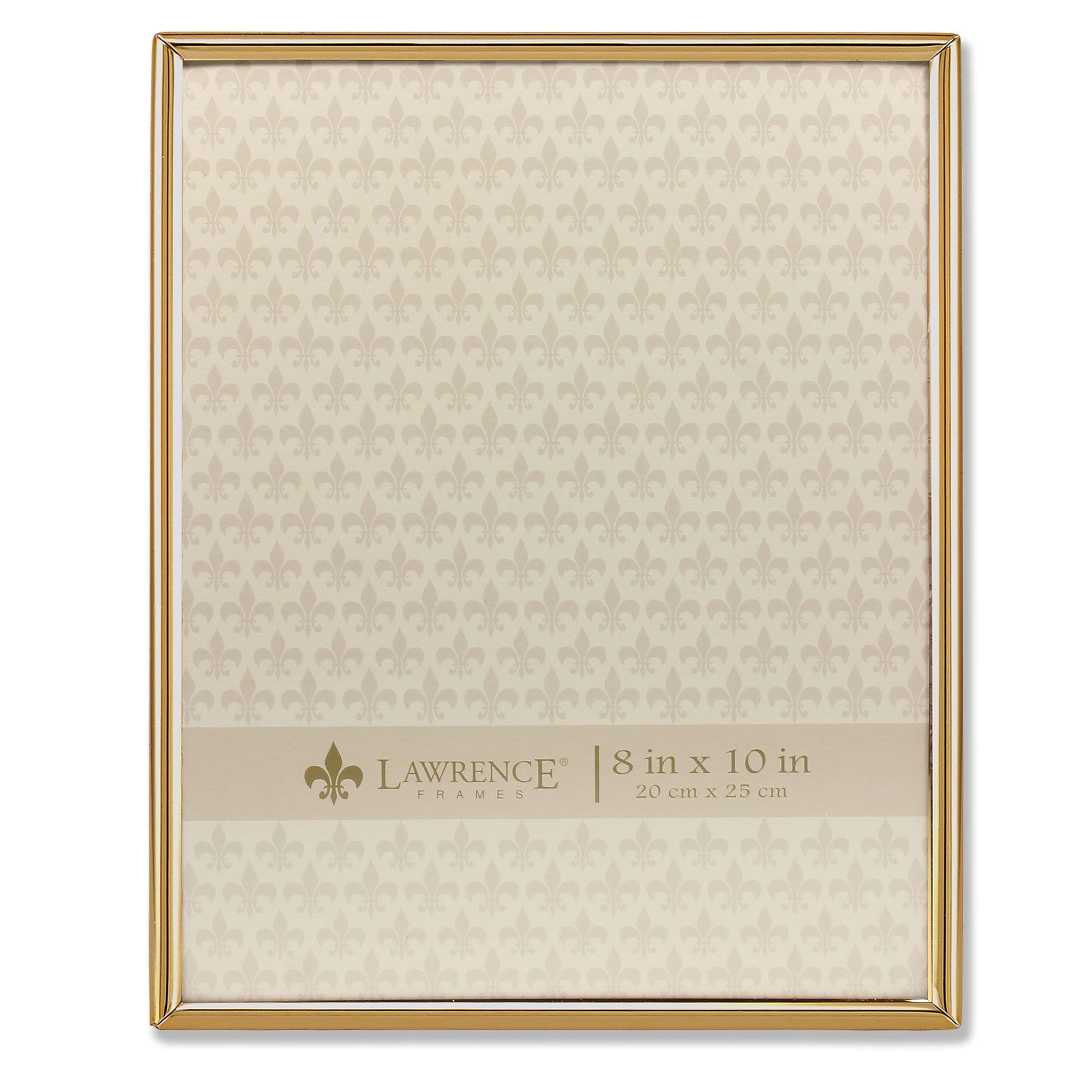 Lawrence Frames 8"W x 10"H Simply Gold Metal Picture Frame (670080)