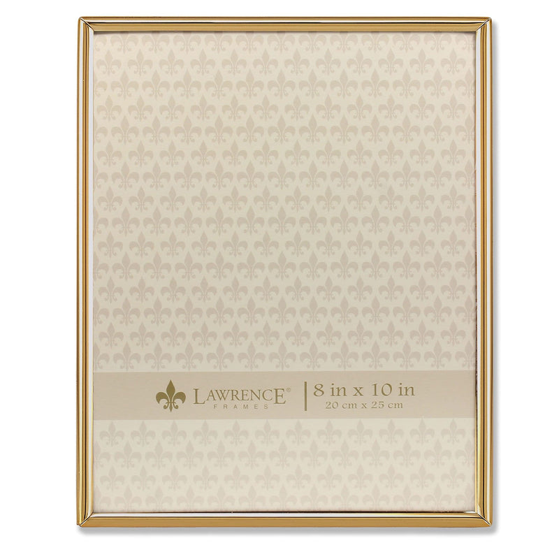 Lawrence Frames 8"W x 10"H Simply Gold Metal Picture Frame (670080)