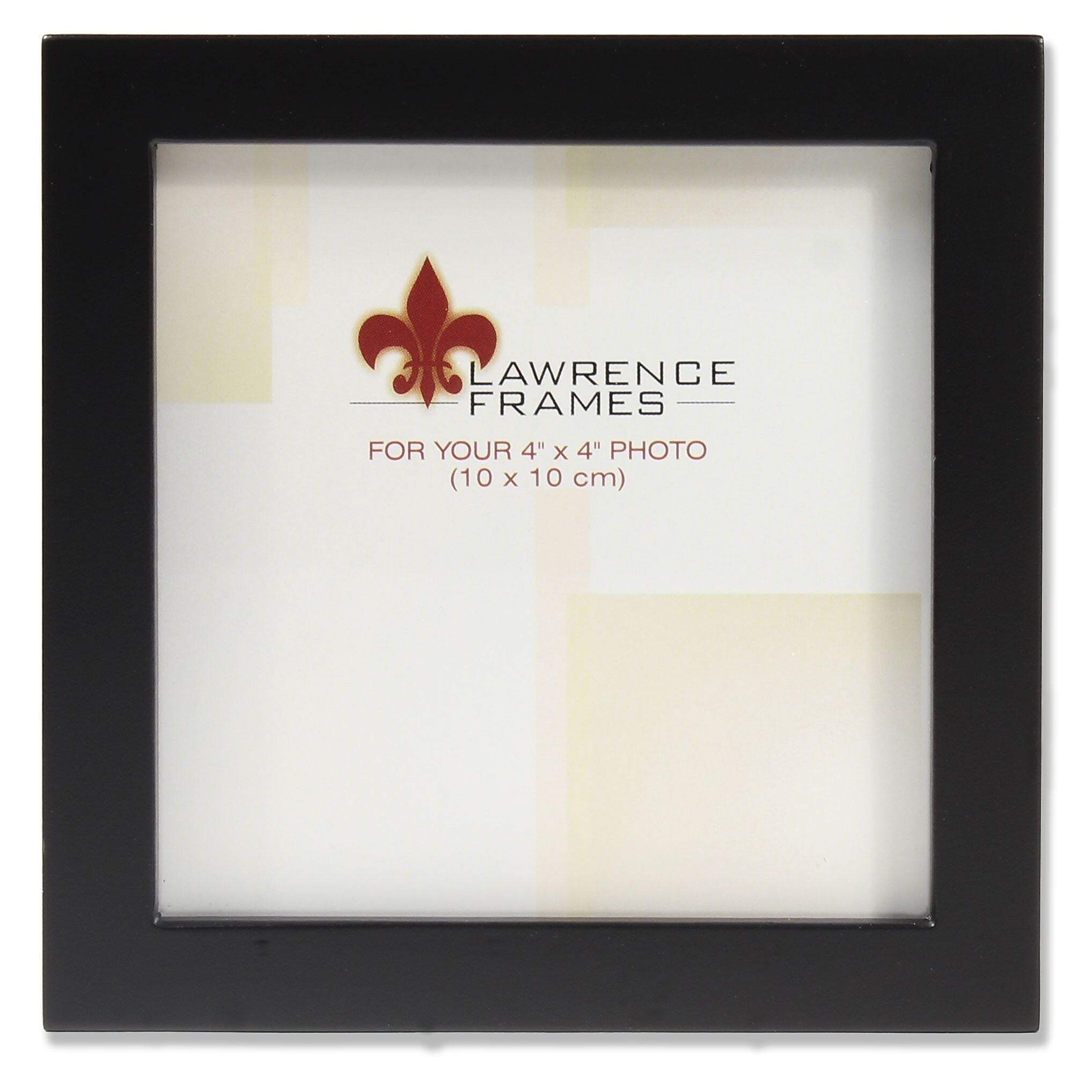 Lawrence Frames 4" x 4" Black Wood Picture Frame - Gallery Collection (755544)