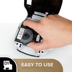 DYMO D1 Standard 45800 Label Maker Tape, 3/4" x 23', Black on Clear (45800)