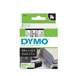 DYMO D1 Standard 41913 Label Maker Tape, 3/8" x 23', Black on White (41913)