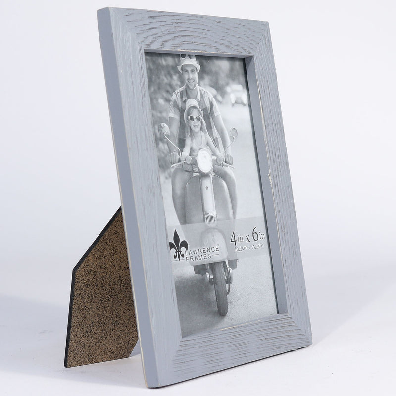 Lawrence Frames 4"W x 6"H Charlotte Weathered Black Wood Picture Frame (745546)