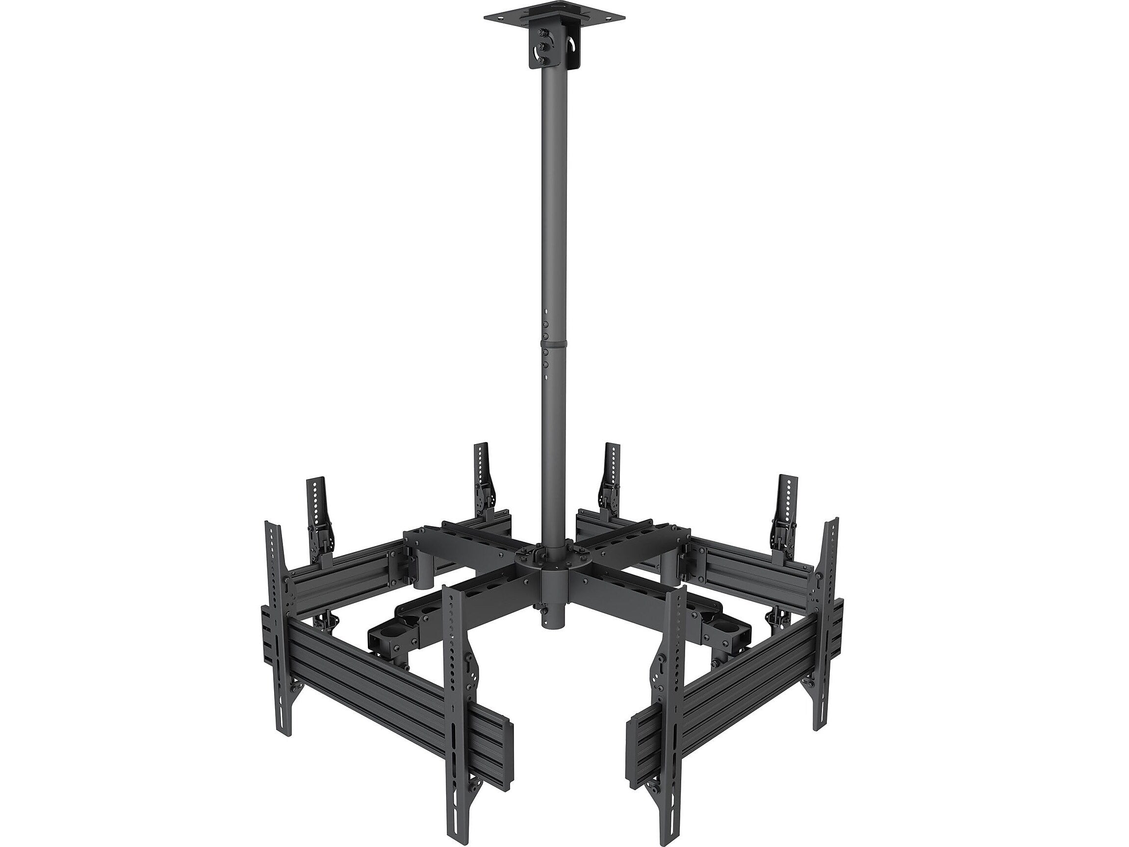 Mount-It! Tilt and Swivel Ceiling Quad TV Mount, 66 Lbs. Max. (MI-514)