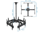 Mount-It! Tilt and Swivel Ceiling Quad TV Mount, 66 Lbs. Max. (MI-514)