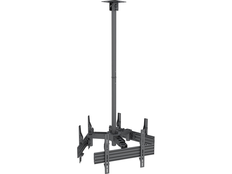 Mount-It! Tilt and Swivel Ceiling Triple TV Mount, 66 Lbs. Max (MI-515)