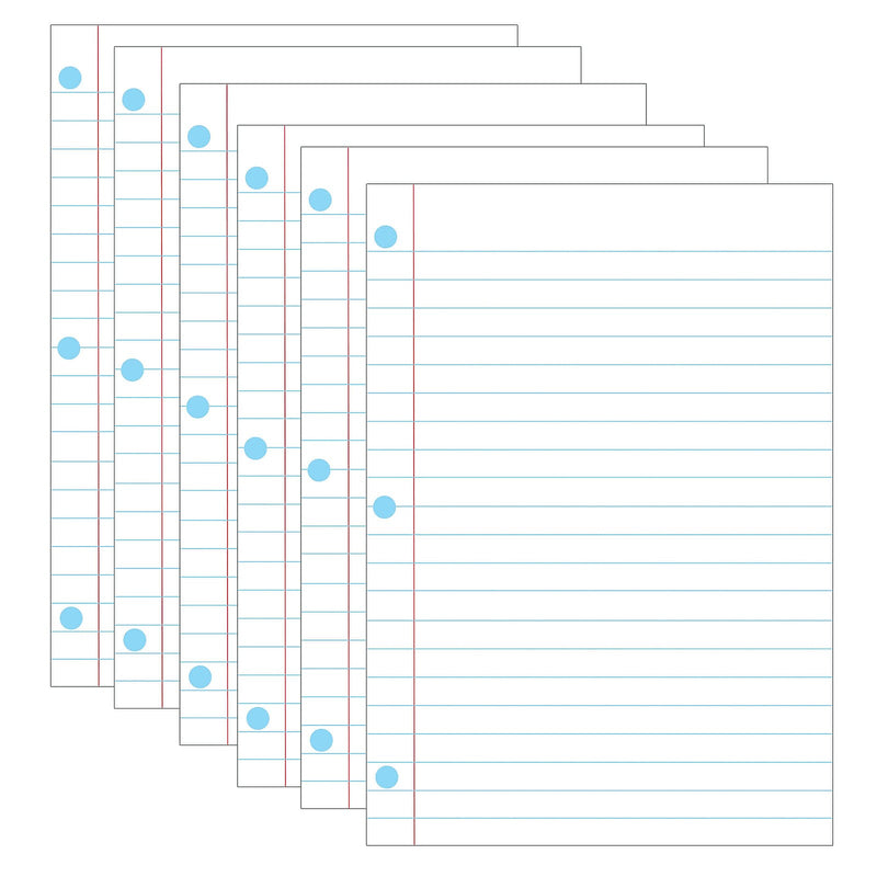 Ashley Magnetic Notebook Page, 8-1/2" x 11", Pack of 6 (ASH10128-6)
