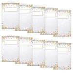 Polyethylene Hanging Storage/Book Bag, 11" x 16", Confetti Pattern, 5 Per Pack, 2 Packs (ASH10585-2)