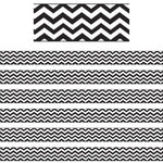 Ashley Productions Magnetic Magi-Strips, Black Chevron, 12 Feet Per Pack, 6 Packs (ASH11014-6)