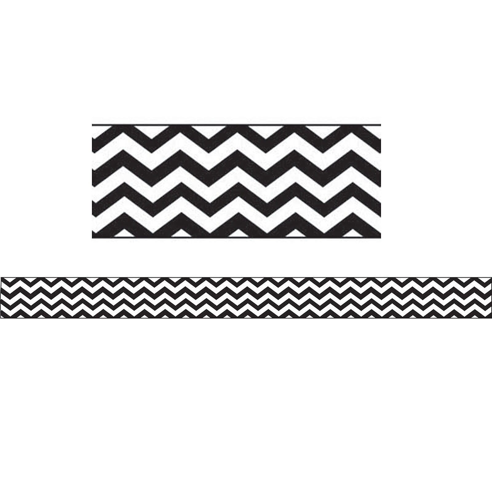 Ashley Productions Magnetic Magi-Strips, Black Chevron, 12 Feet Per Pack, 6 Packs (ASH11014-6)