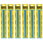 Ashley Productions Magnetic Magi-Strips, Blue, 12 Feet Per Pack, 6 Packs (ASH11017-6)