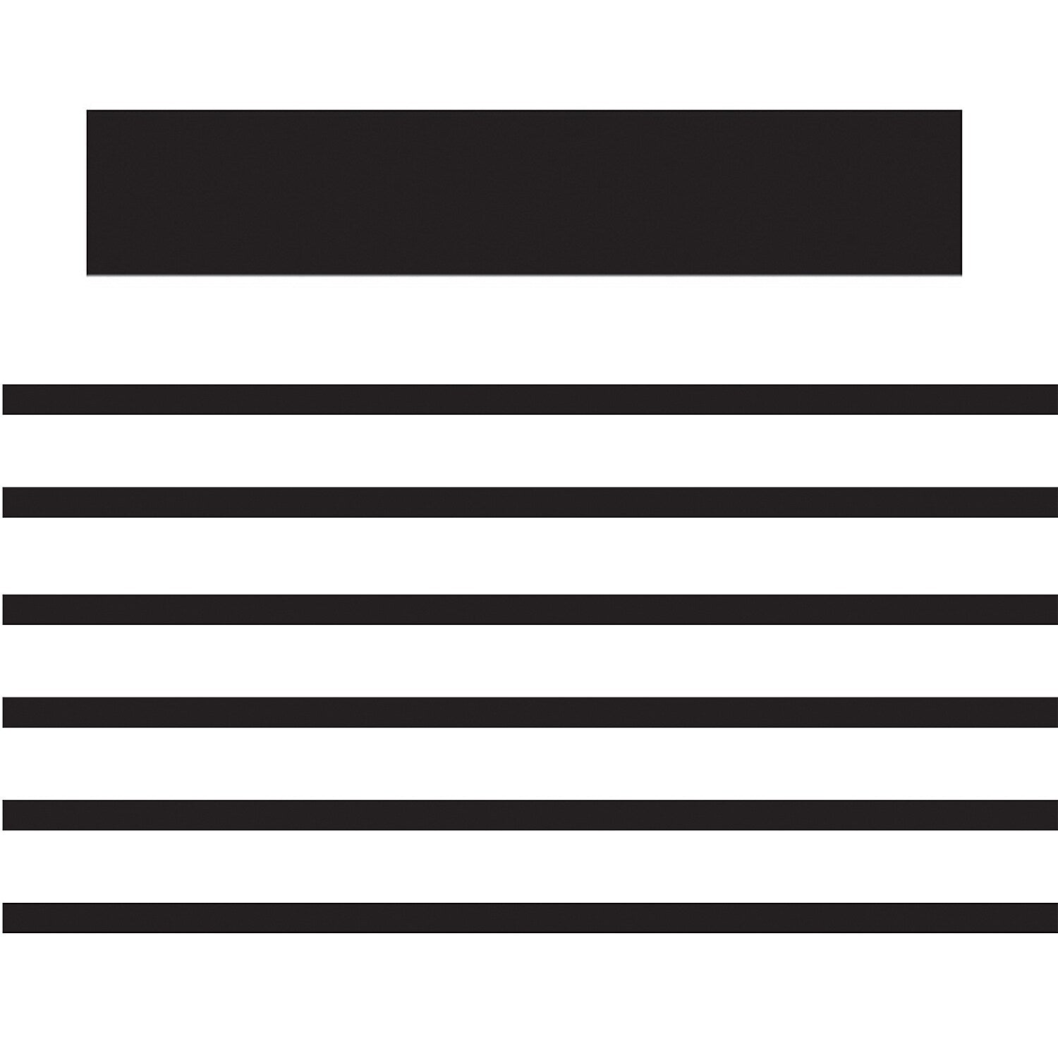 Ashley Productions Mini Magnetic Magi-Strips, Black, 24 Feet Per Pack, 6 Packs (ASH11050-6)