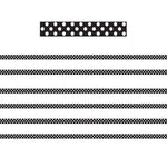 Ashley Productions Mini Magnetic Magi-Strips, B/W Dots, 24 Feet Per Pack, 6 Packs (ASH11053-6)