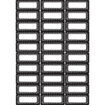 Ashley Die-Cut Magnetic Foam Chalk Loop Labels/Nameplates, 30/Pack, 3/Bundle (ASH19013-3)