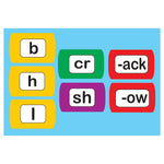 Ashley Productions Die-Cut Magnetic Foam Word Chunking, 100 Pieces Per Pack, 3 Packs (ASH40007-3)