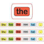 Ashley Productions Die-Cut Magnetic Foam Sentence Building, 100 Pieces Per Pack, 3 Packs (ASH40008-3)