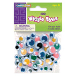Creativity Street Wiggle Eyes, Multicolored, 100/Pack, 6 Packs/Bundle (CK-344601-6)