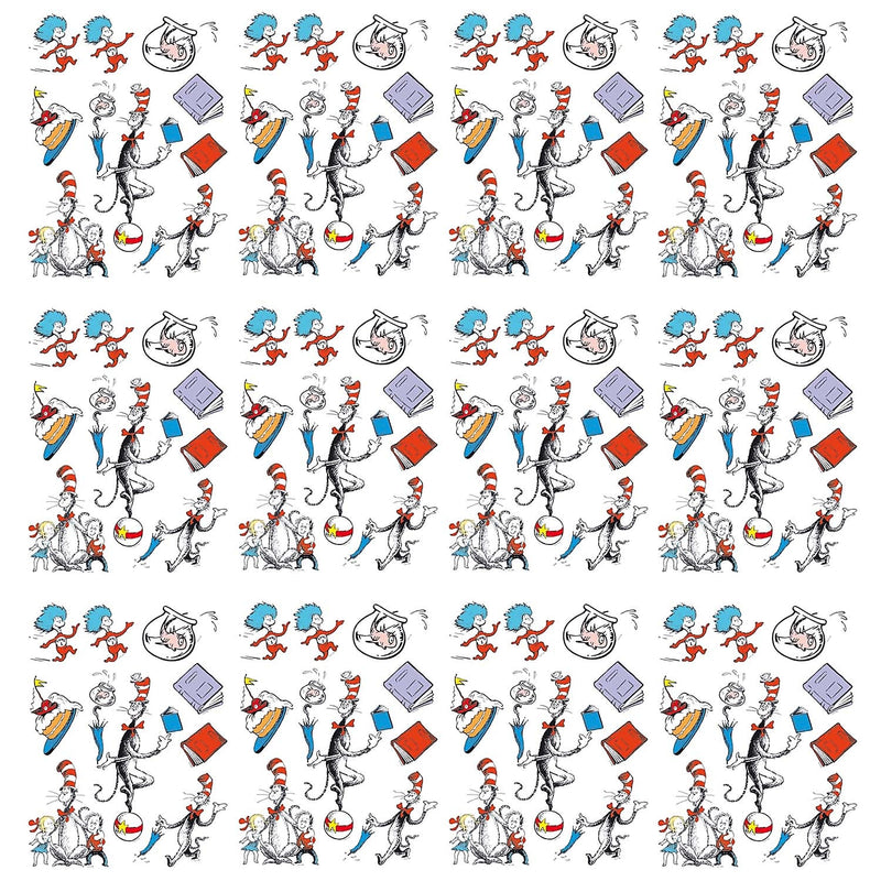 Eureka Window Clings Cat in the Hat Characters, 12/Bundle (EU-836025-12)