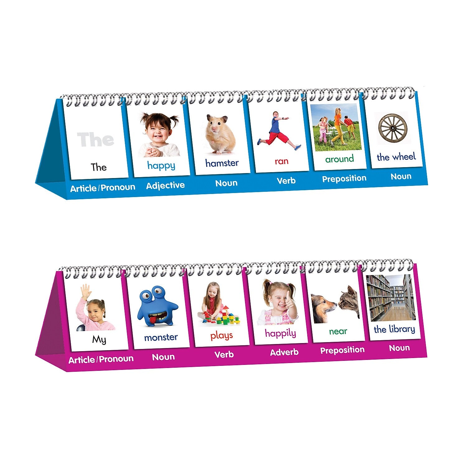 Junior Learning Double-Sided Parts of Speech Flips, 2/Bundle (JRL452-2)