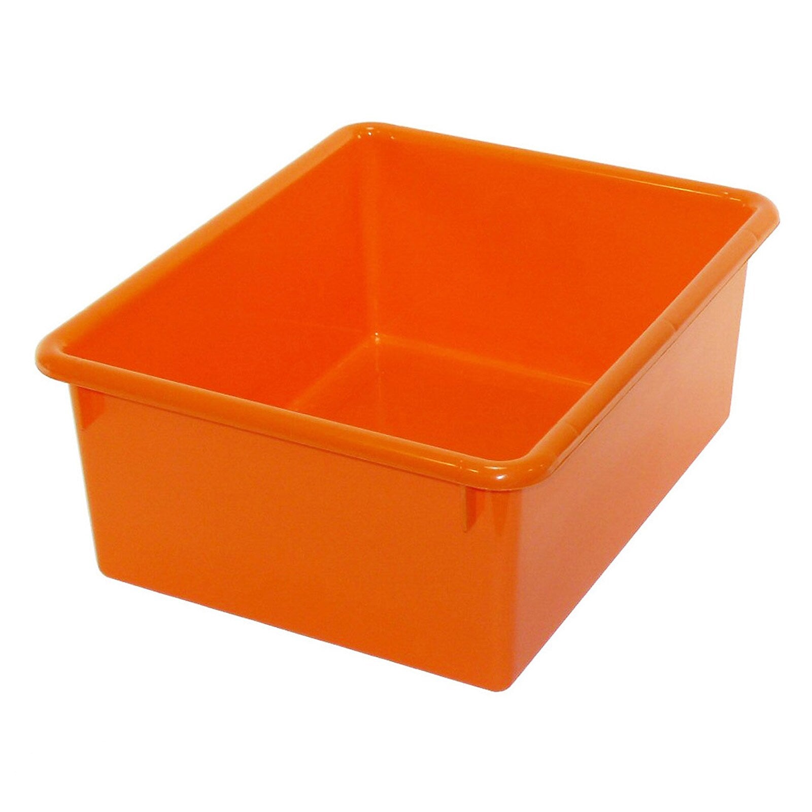 Romanoff Stowaway Plastic 5" Letter Box (No Lid), Orange, Pack of 3 (ROM16109-3)