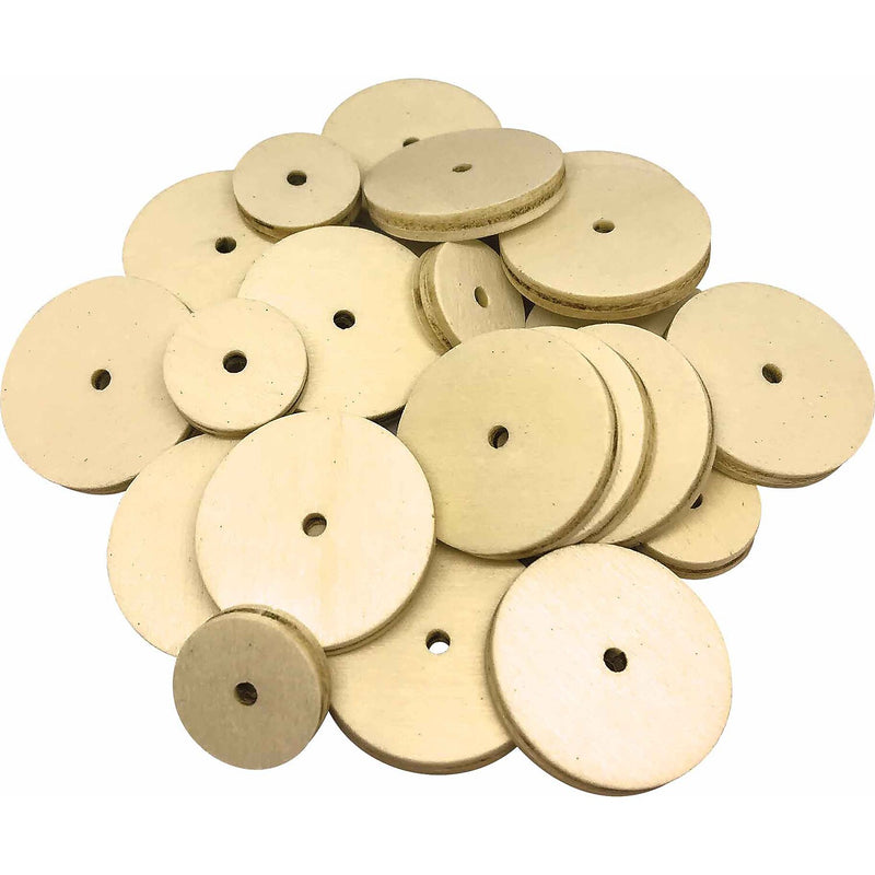 Teacher Created Resources STEM Basics: Wooden Wheels, 60/Pack, 3 Packs/Bundle (TCR20940-3)