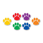 Teacher Created Resources Colorful Paw Prints Magnetic Accents, 18 Per Packs, 3 Packs (TCR77207-3)