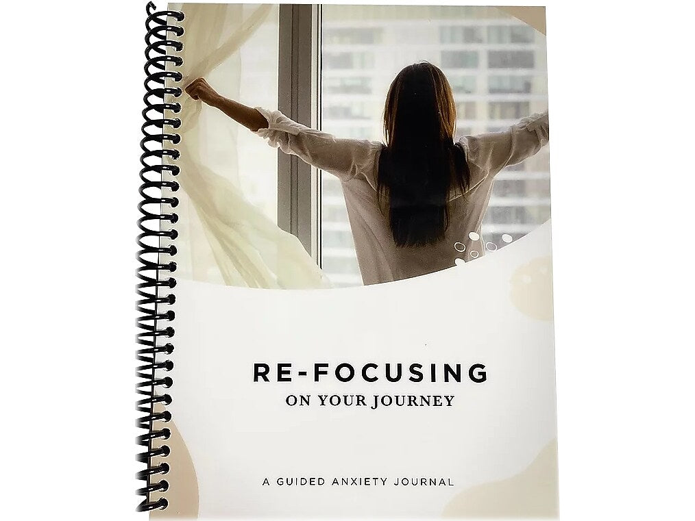 RE-FOCUS THE CREATIVE OFFICE A Guided Anxiety Journal, 6" x 8", Multicolor (70001)