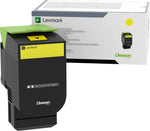 Lexmark 800S4 Yellow Standard Yield Toner Cartridge (80C0S40)