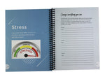 RE-FOCUS THE CREATIVE OFFICE Young Adult Guided Anxiety Journal, 6" x 8", Blue (70003)