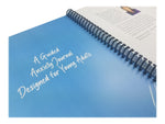RE-FOCUS THE CREATIVE OFFICE Young Adult Guided Anxiety Journal, 6" x 8", Blue (70003)