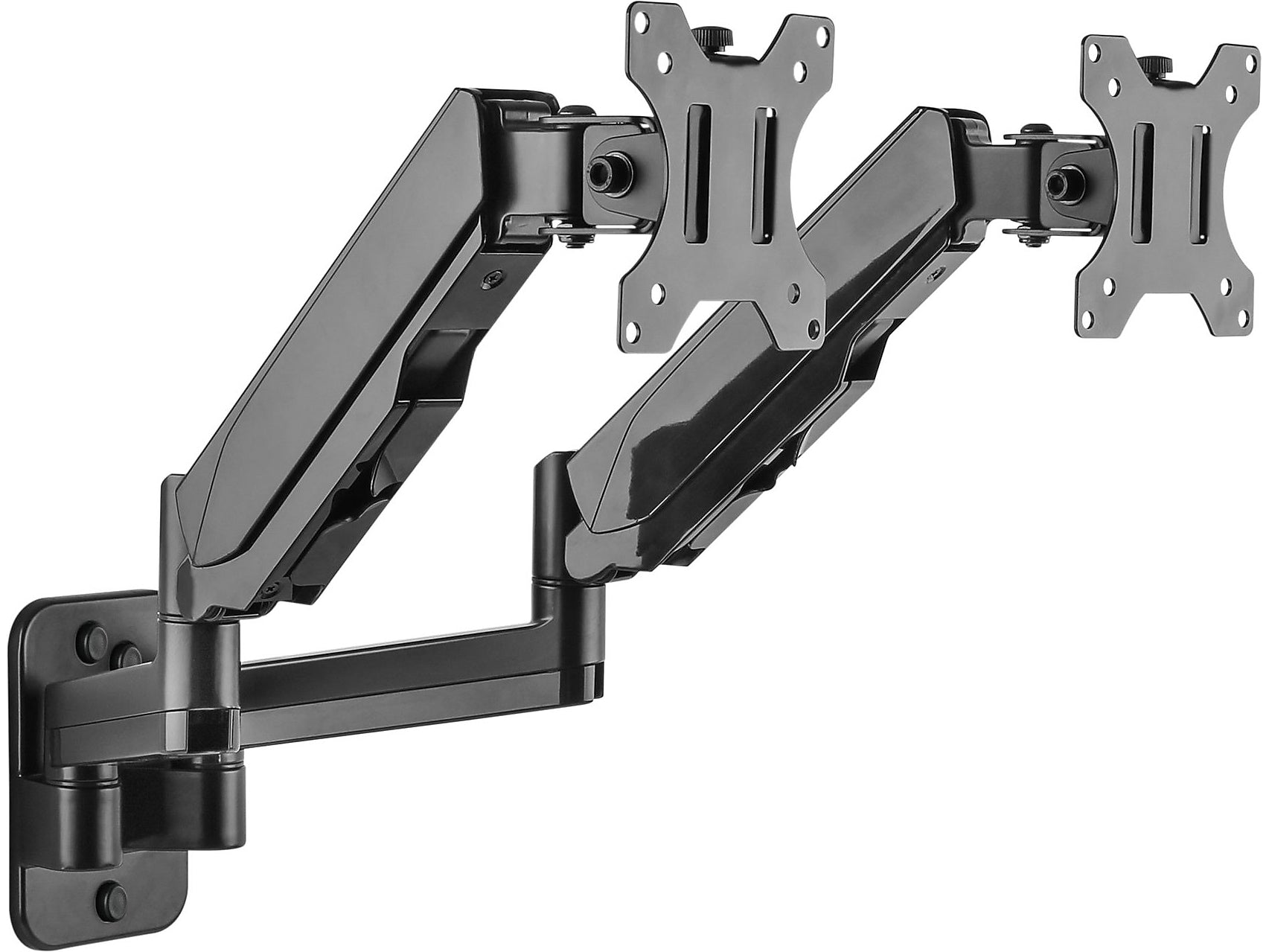 Mount-It! Adjustable Dual Monitor Wall Mount, Up to 32", Black (MI-1766B)