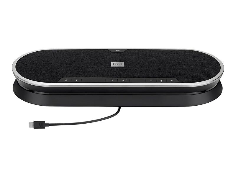 EPOS 80T Bluetooth Wireless Speakerphone, Black/Silver (1000203)