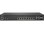 SonicWALL SWS12-10FPOE 12-Port Gigabit Ethernet Managed Switch, Black (02-SSC-2464)