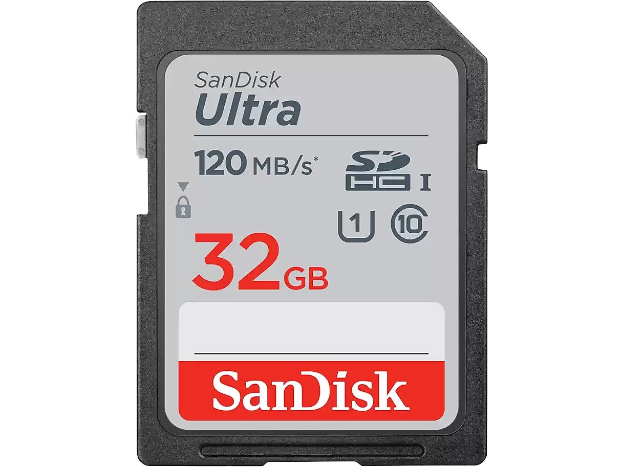 SanDisk Ultra 32GB SDHC Memory Card, Class 10, UHS-I (SDSDUN4-032G-AN6IN)