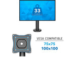 Mount-It! Adjustable POS Monitor Mount, Up to 23", Black (MI-3795)