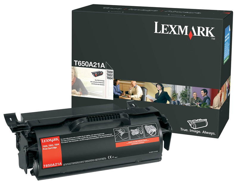 Lexmark T650A21A Black Standard Yield Toner Cartridge