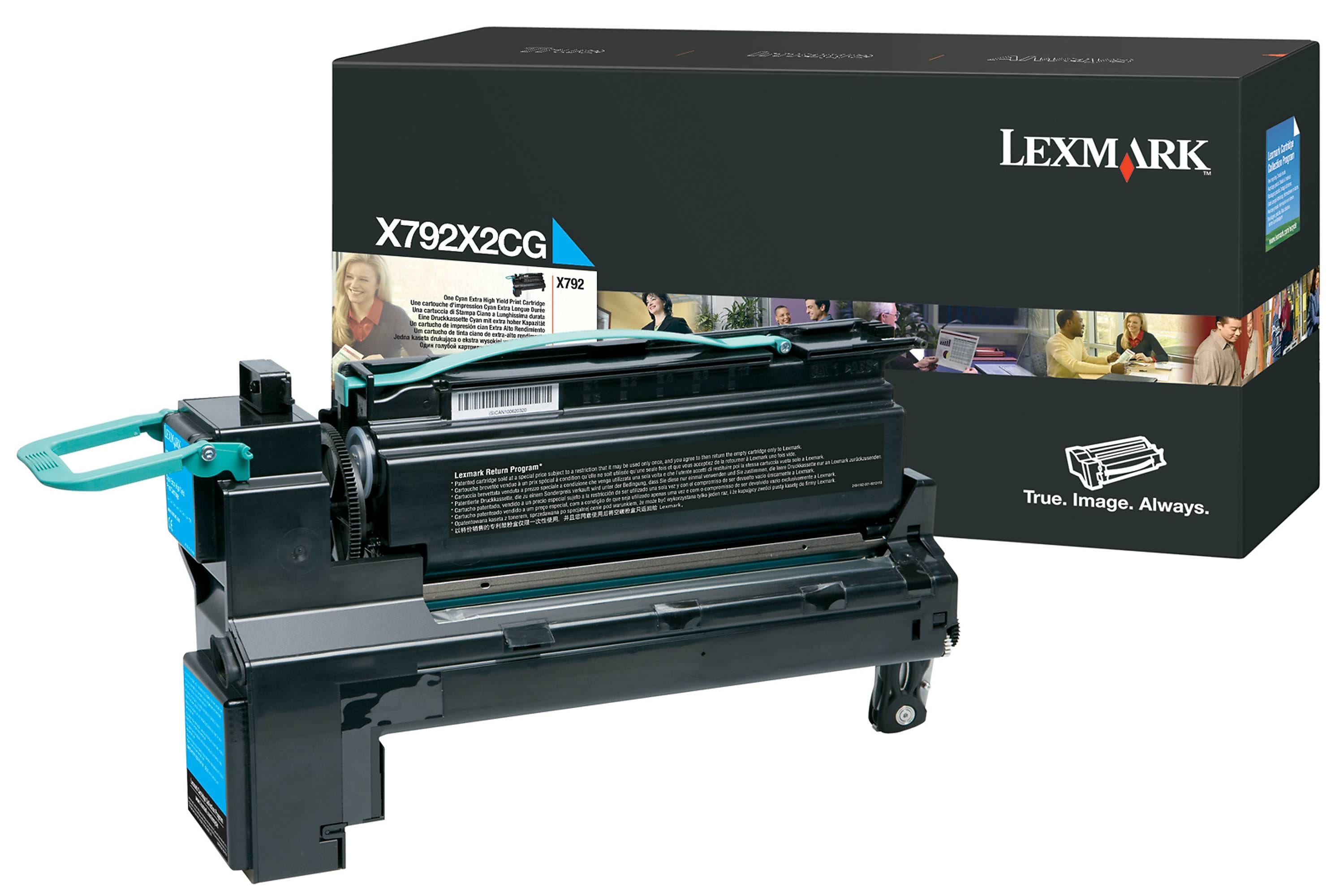Lexmark X792X2CG Cyan Extra High Yield Toner Cartridge