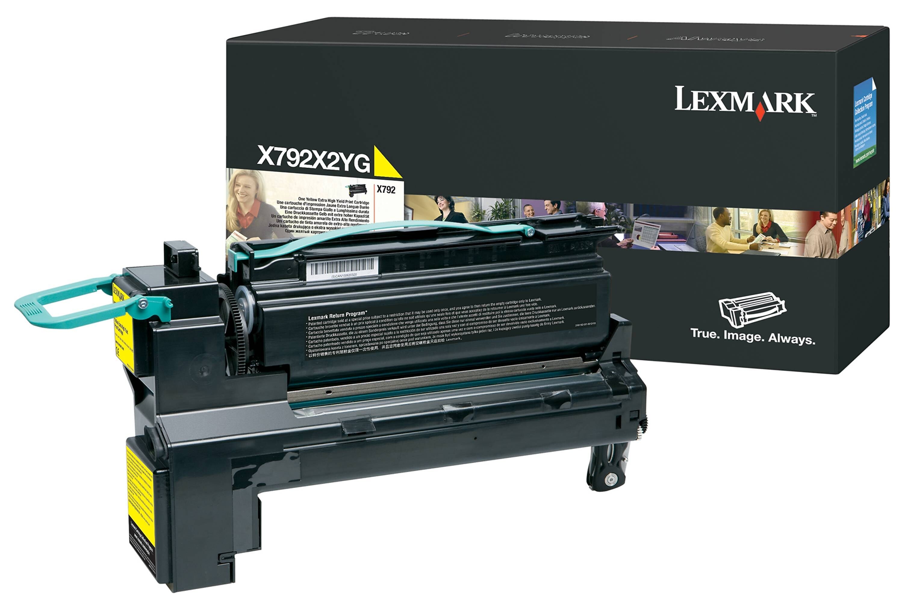 Lexmark X792X2YG Yellow Extra High Yield Toner Cartridge