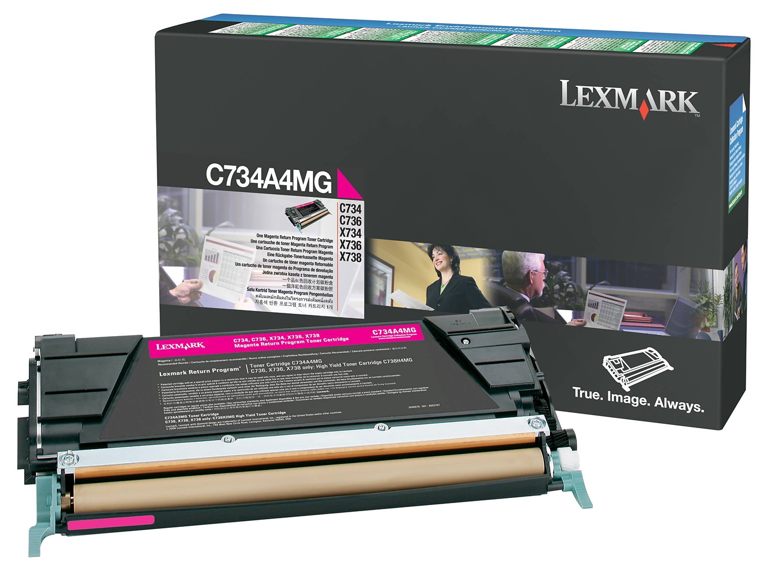 Lexmark C734A4MG Magenta Standard Yield Toner Cartridge