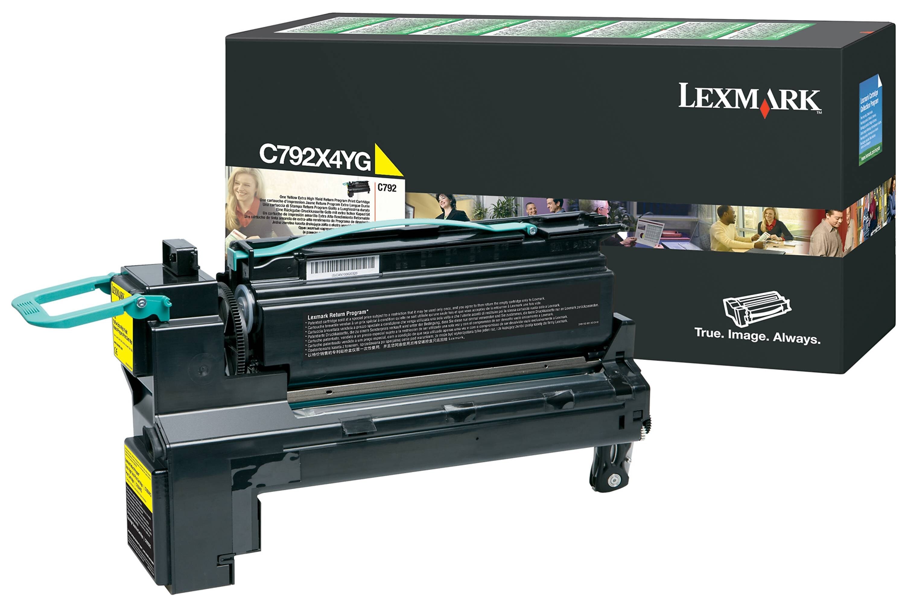 Lexmark C792X4YG Yellow Extra High Yield Toner Cartridge