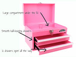 Apollo Tools 2-Drawer Chest Case, Pink (DT5010P)