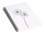 DENY Designs Anemones by the Colour Study Professional Notebooks, 5.5" x 8.25", Dotted, 40 Sheets, White (70286-NOBS01)
