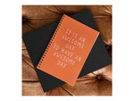 DENY Designs Awesome Day by June Journal Professional Notebooks, 5.5" x 8.25", Dotted, 40 Sheets, Orange (70873-NOBS01)
