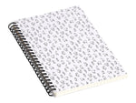DENY Designs Hello Furry by Iveta Abolina Professional Notebooks, 5.5" x 8.25", Dotted, 40 Sheets, White (70333-NOBS01)
