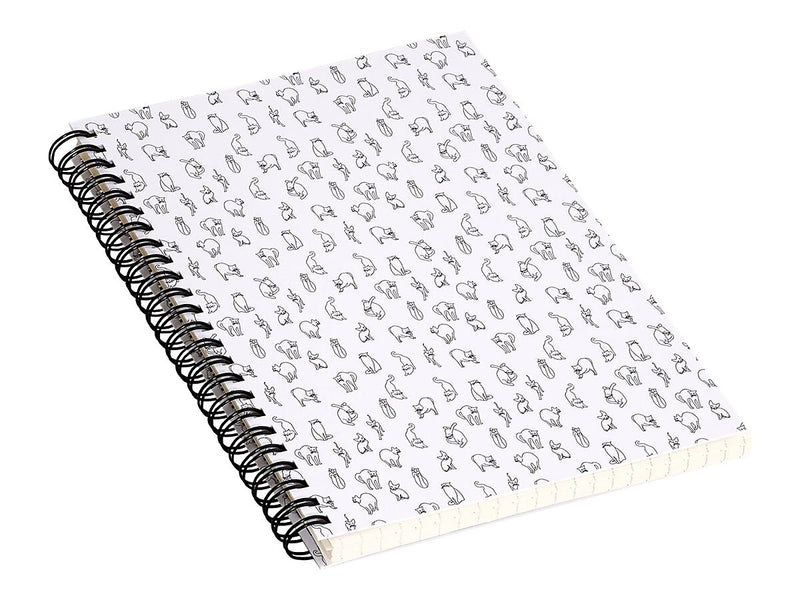 DENY Designs Hello Furry by Iveta Abolina Professional Notebooks, 5.5" x 8.25", Dotted, 40 Sheets, White (70333-NOBS01)
