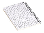 DENY Designs Hello Furry by Iveta Abolina Professional Notebooks, 5.5" x 8.25", Dotted, 40 Sheets, White (70333-NOBS01)