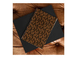 DENY Designs Cheetah Gisselle by Iveta Abolina Professional Notebooks, 5.5" x 8.25", Dotted, 40 Sheets, Brown (70302-NOBS01)